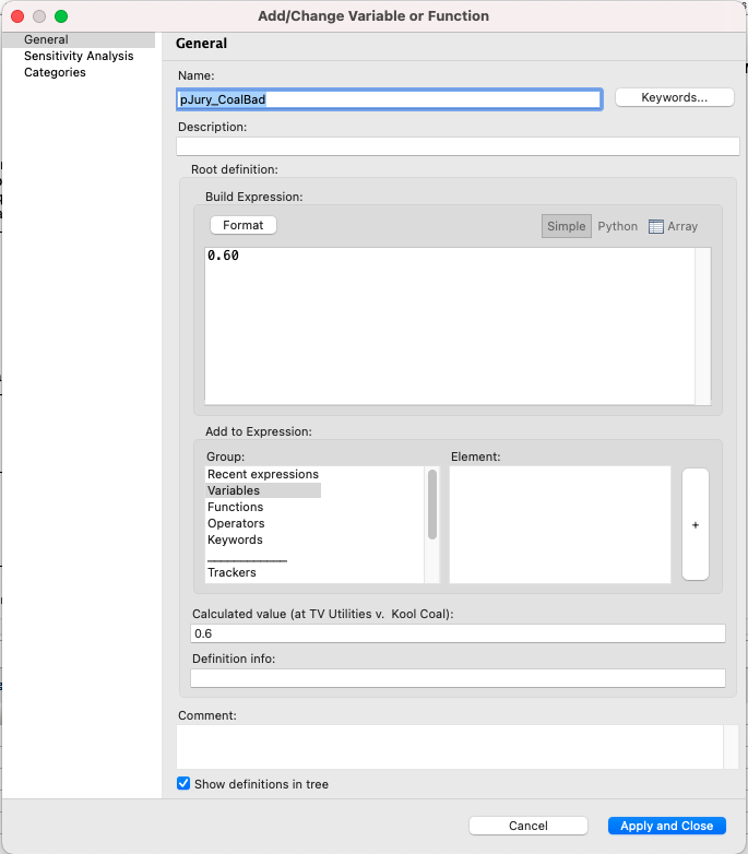 Variables View