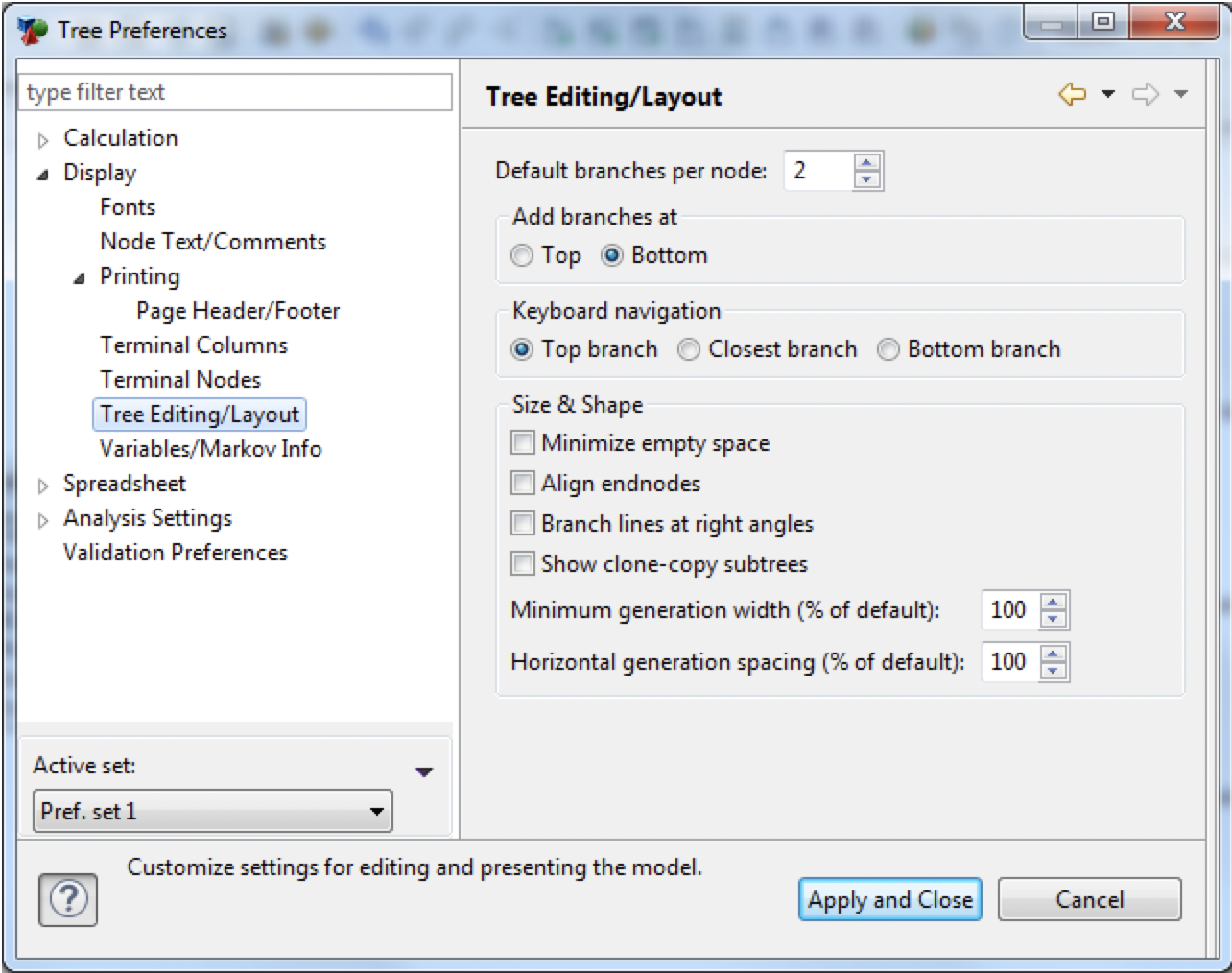 Tree Editing/Layout